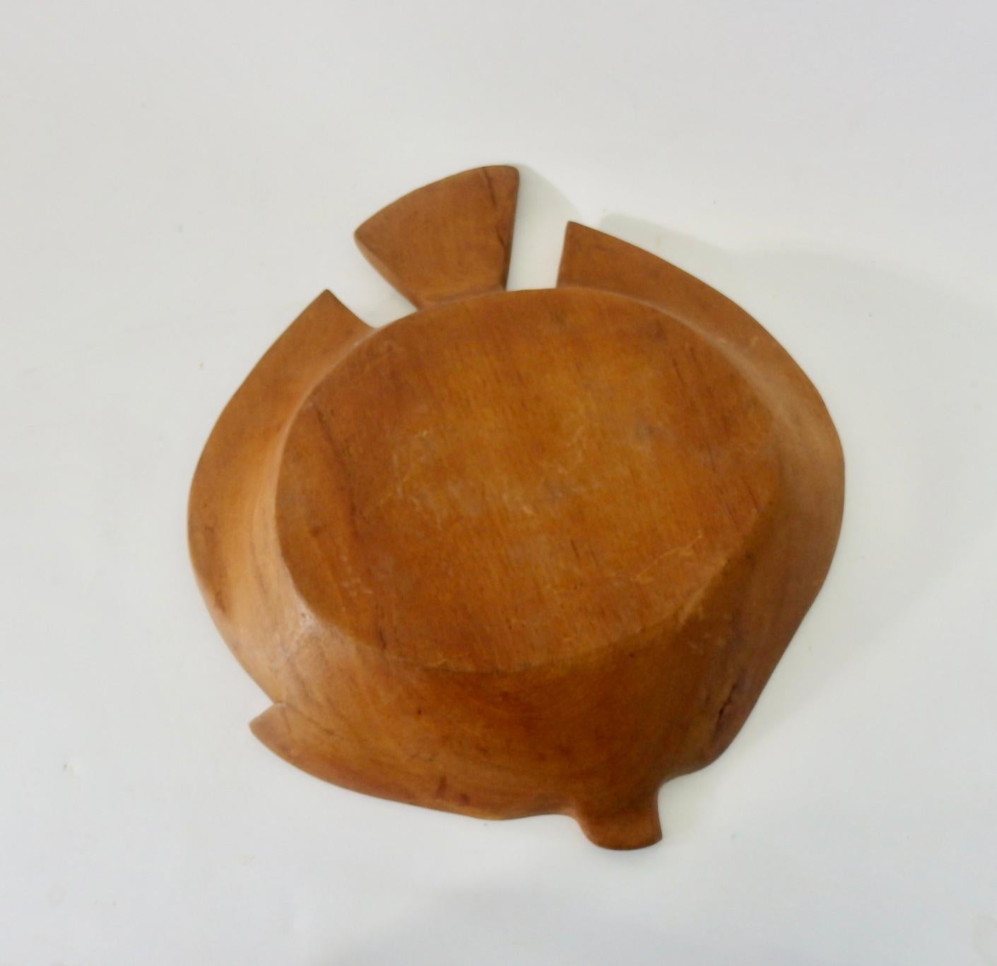 Hand-Carved Carved Fish Bowl
