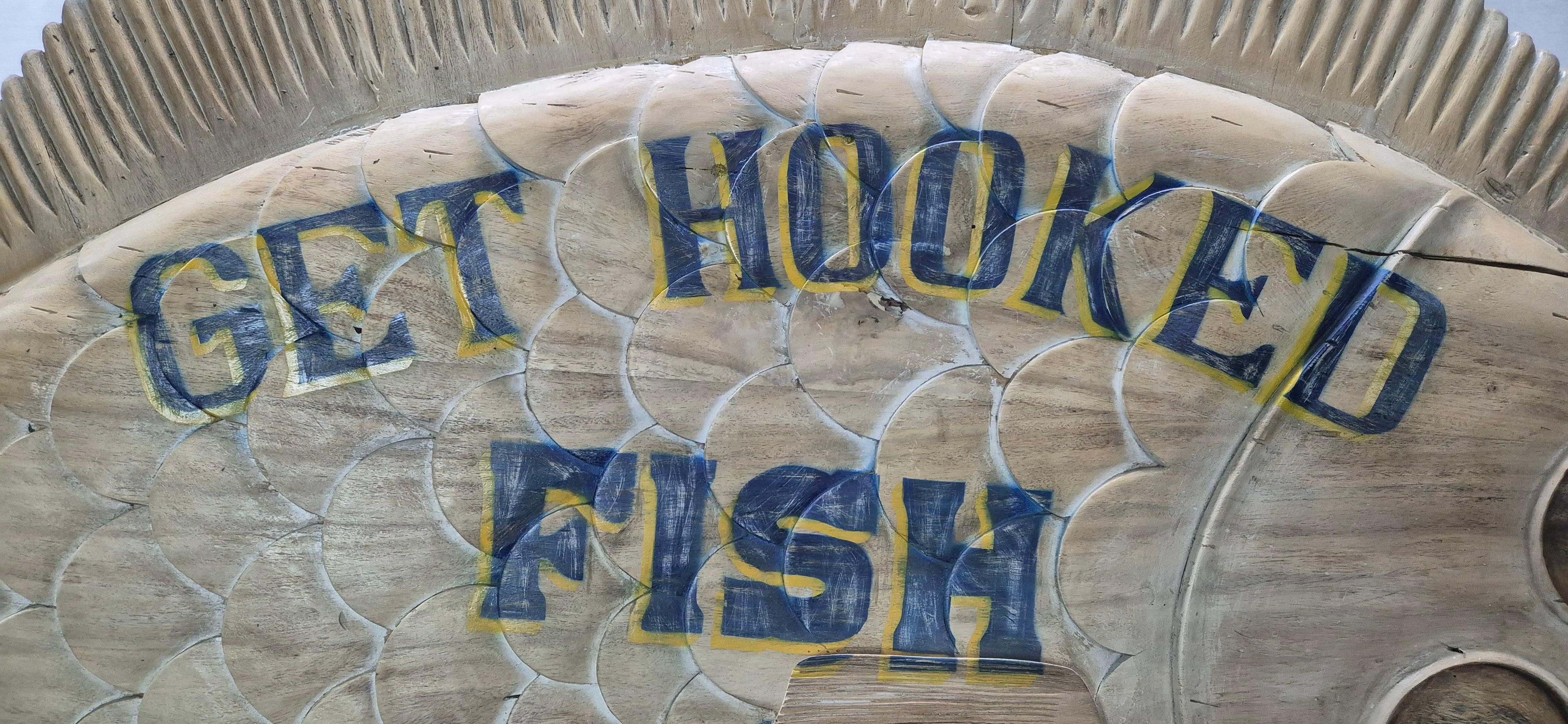 Carved Flounder Trade Sign 