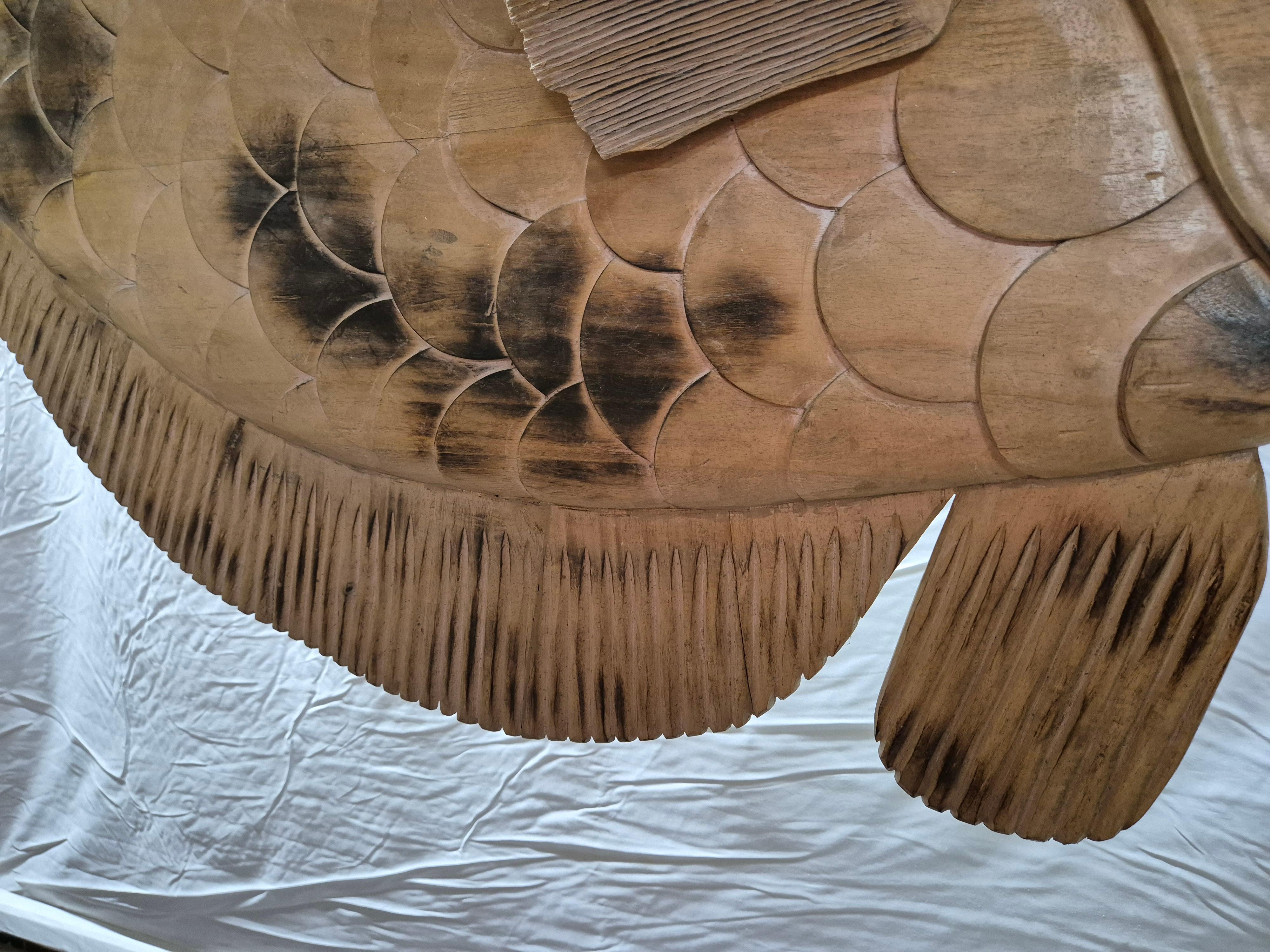 Signe commerciale sculptée « Fresh Fish » ( poisson frais) en vente 6