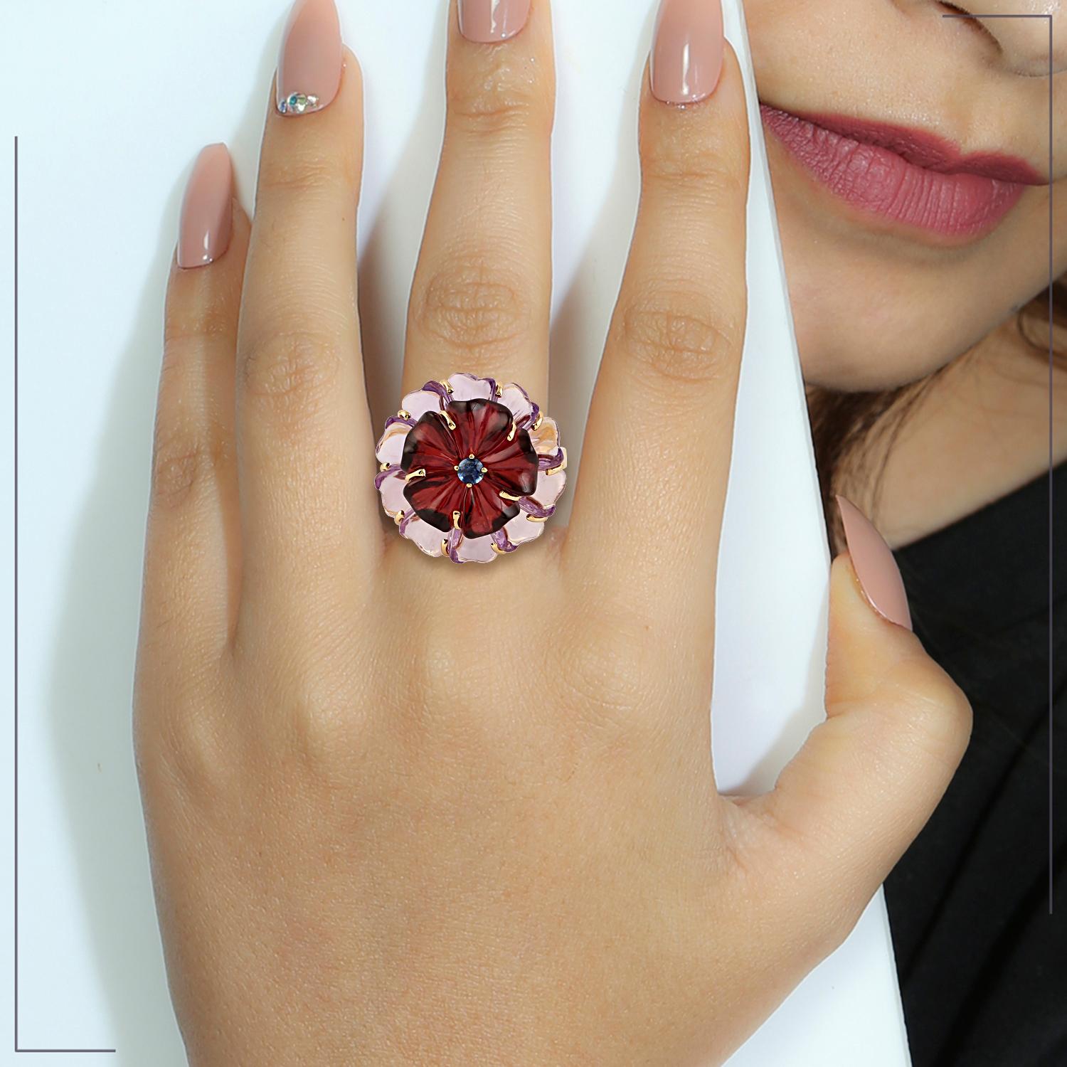 18KT:3.764g, Mix :21.32ct,Sapp:0.19ct,