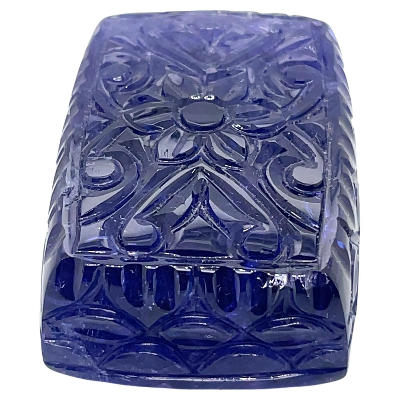 Carved Flower Tanzanite Cts 229.17