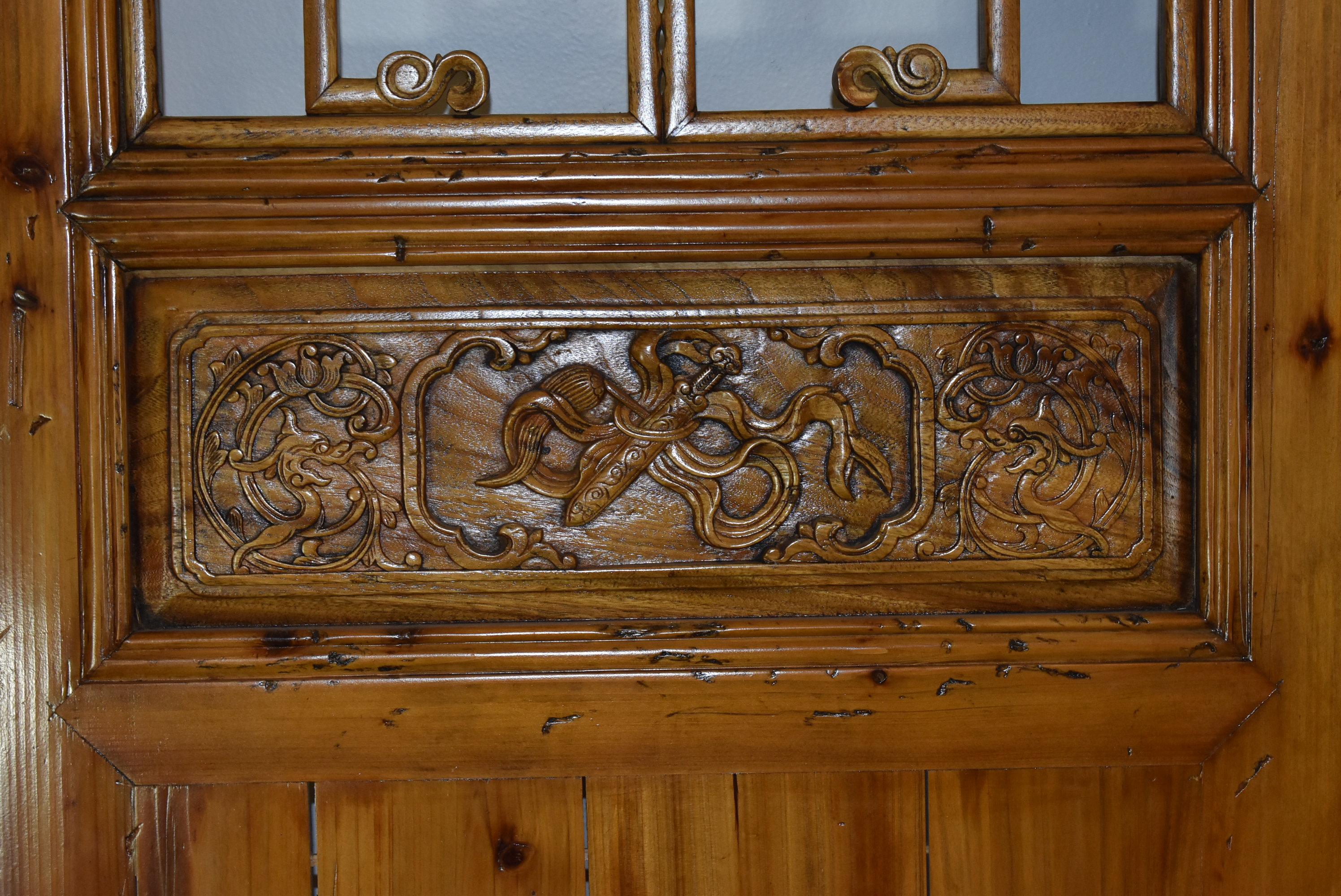 chinese wood screen