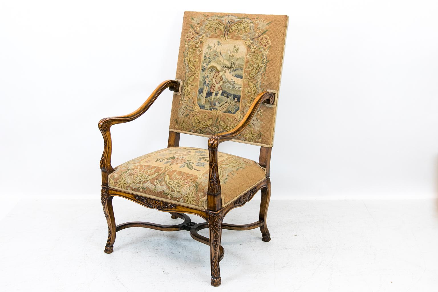 Carved French Armchair 3