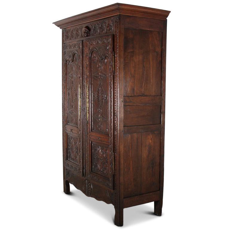 Carved French Armoire 3