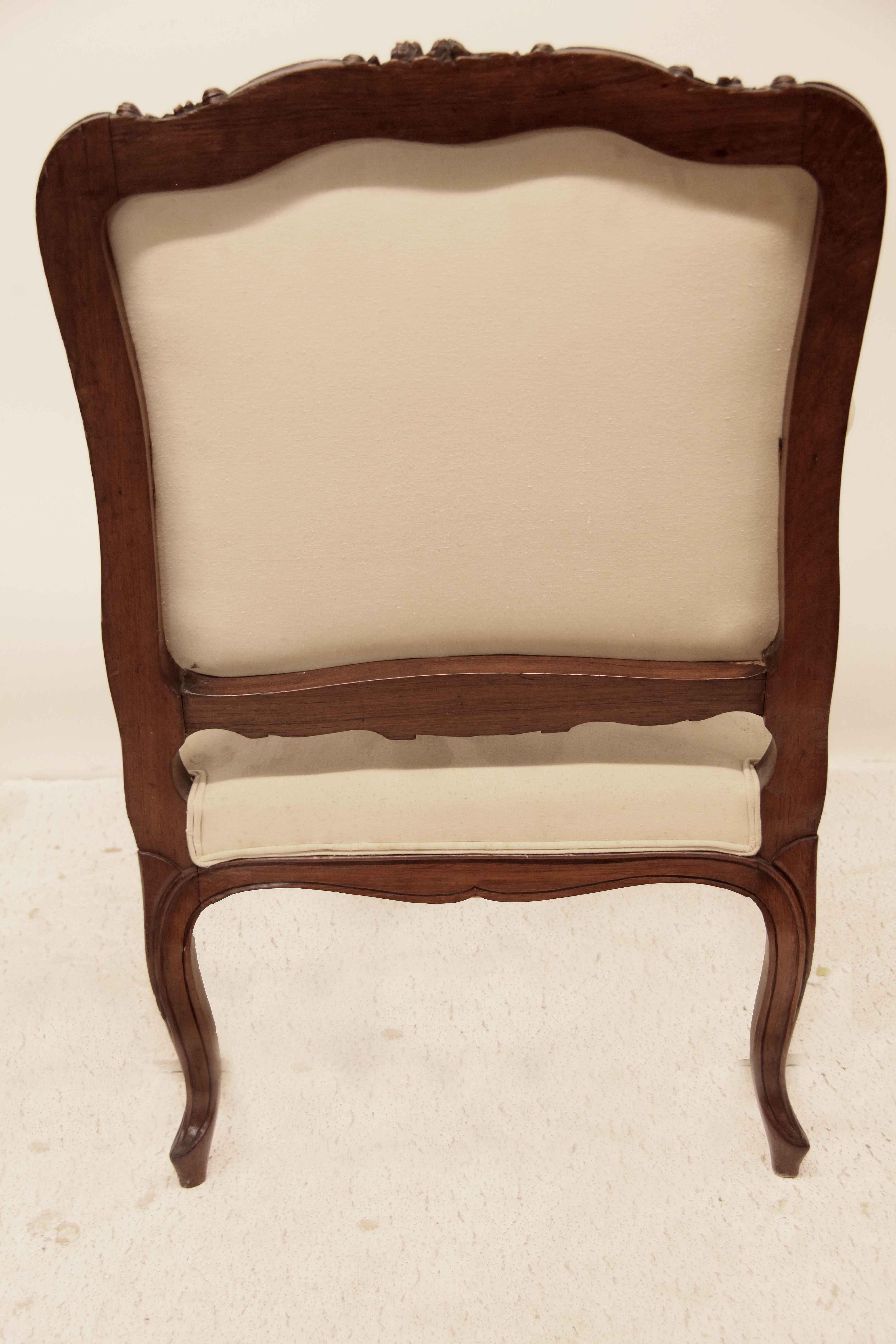 Carved French Bergere Chair For Sale 10