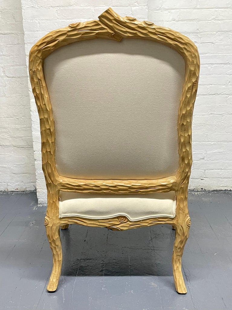 Carved French Country Armchair For Sale at 1stDibs