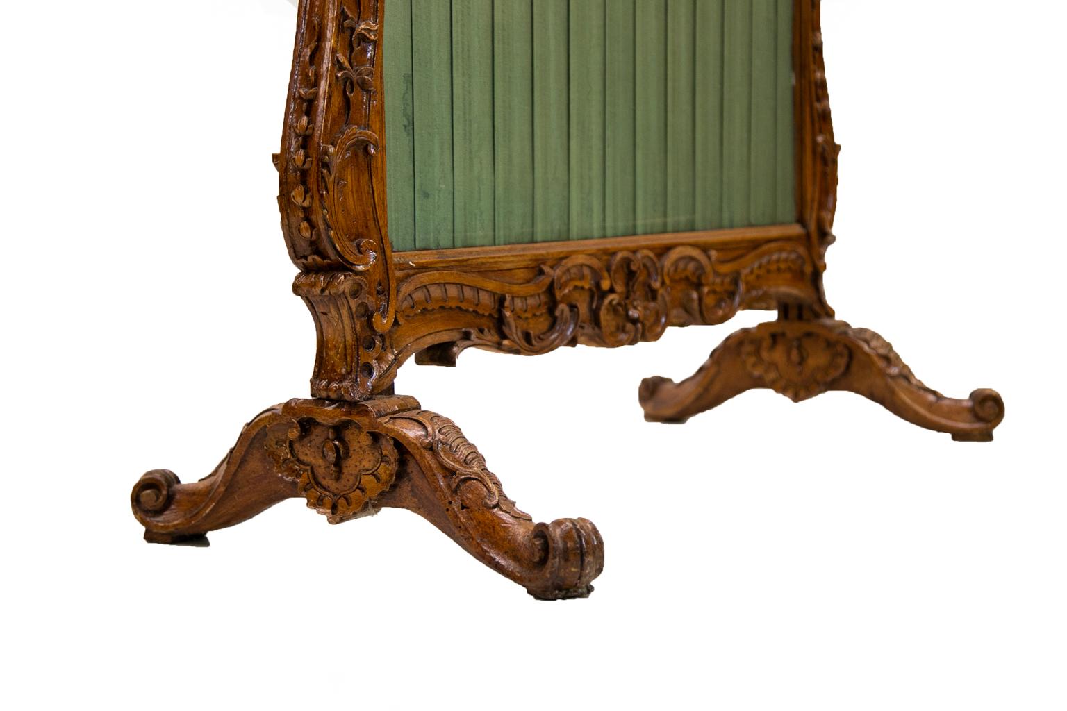 Carved French Fire Screen 2