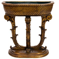 Carved French Gold Planter