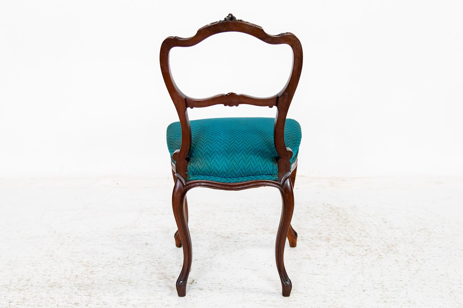 Fabric Carved French Ladies Desk Chair