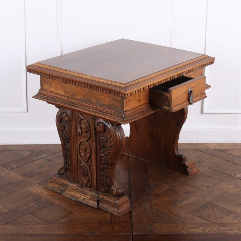 18th Century and Earlier Carved French Louis XII Side Table From Coco Chanel's Villa La Pausa