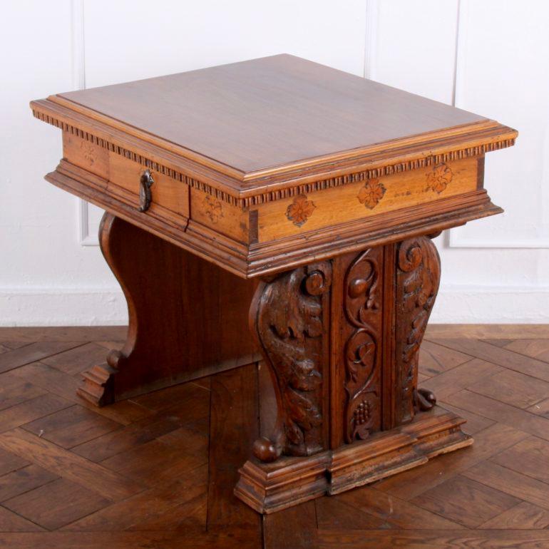 Carved French Louis XII Side Table From Coco Chanel's Villa La Pausa 1