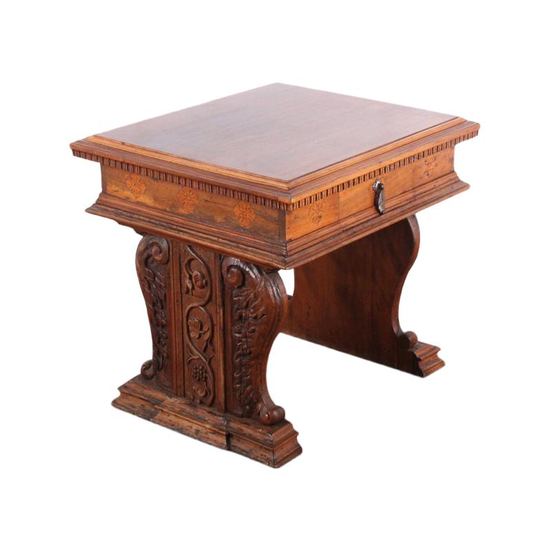 Carved French Louis XII Side Table From Coco Chanel's Villa La Pausa