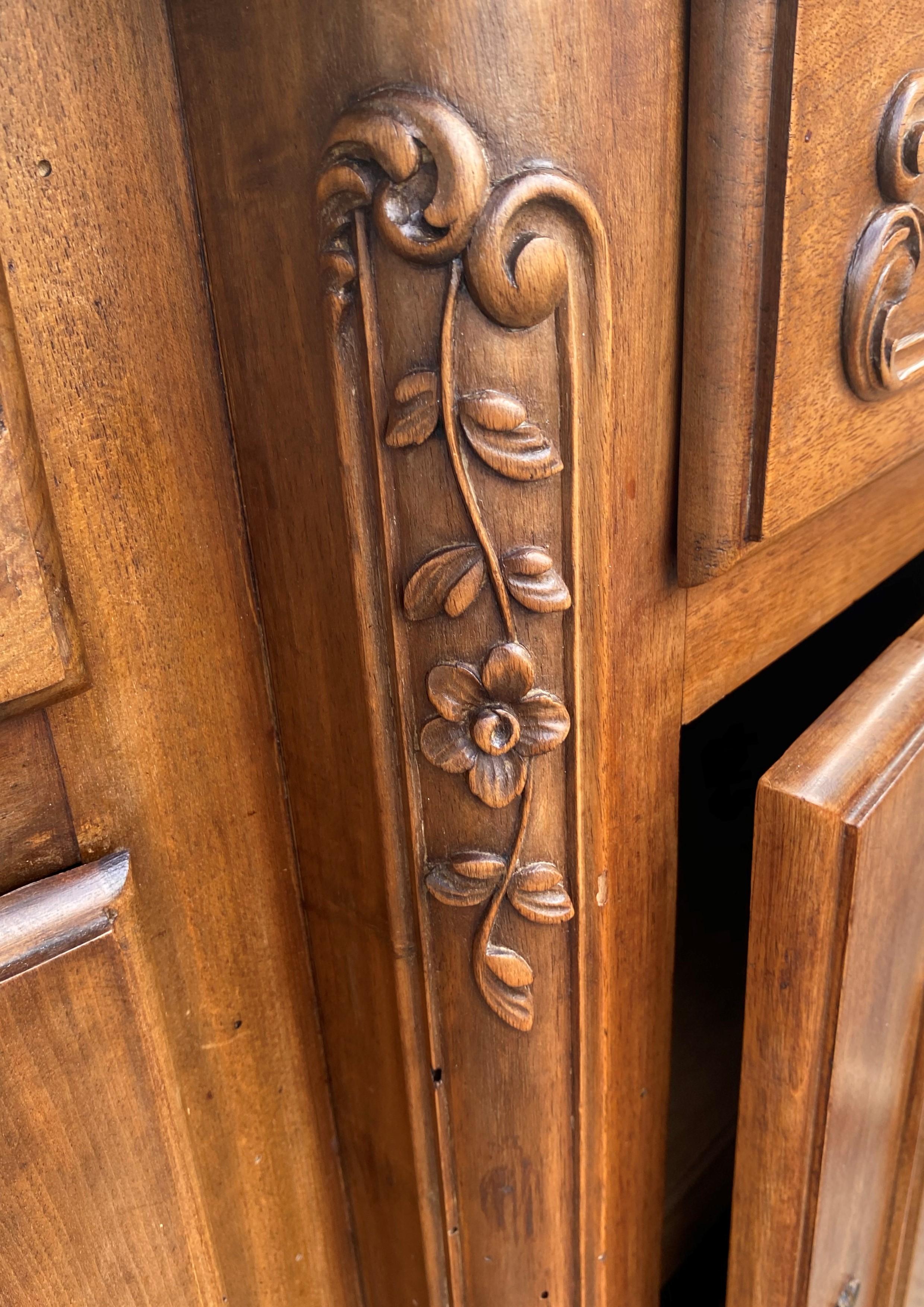 Carved French Oak Buffet For Sale 12