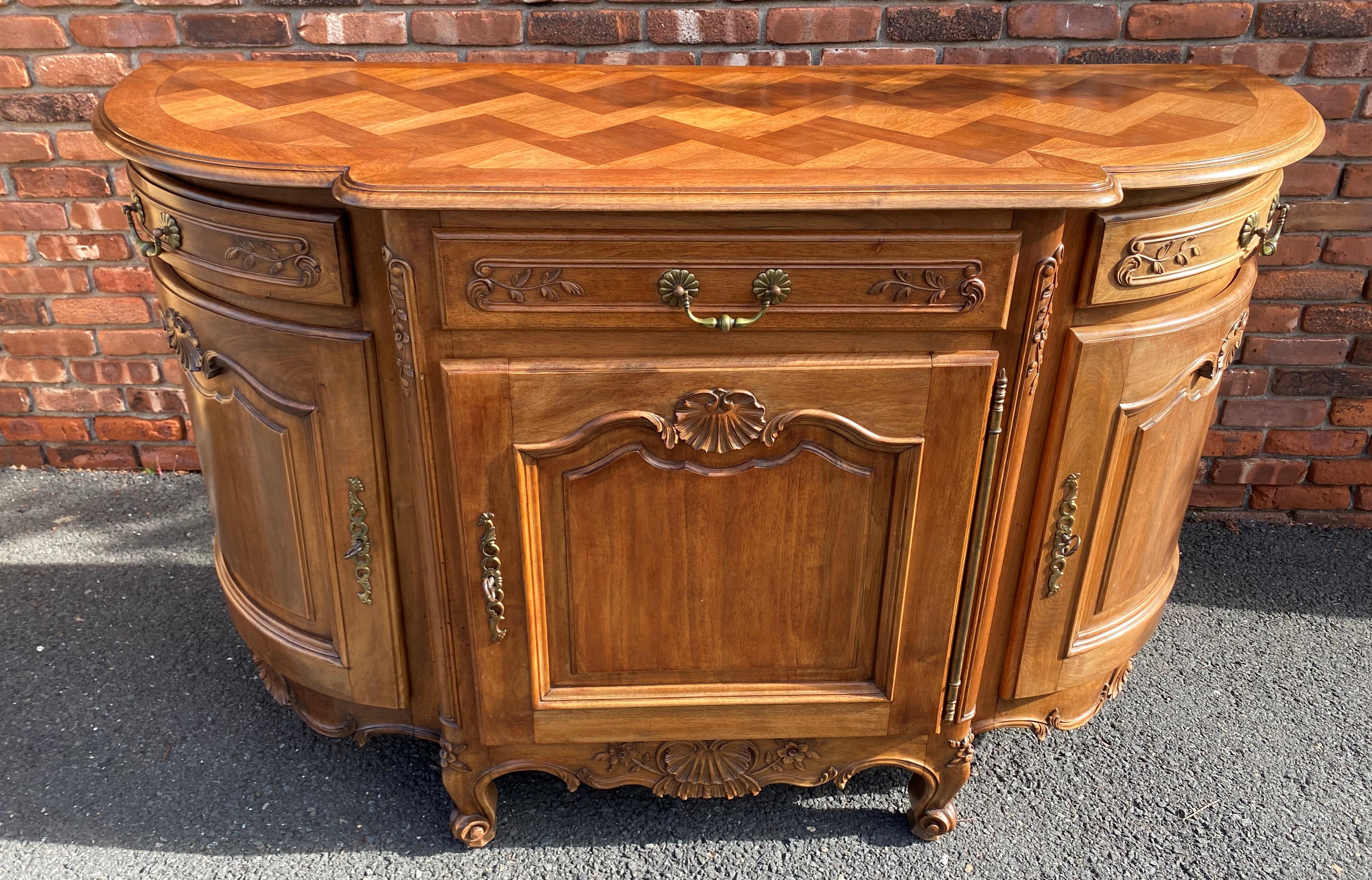 Carved French Oak Buffet For Sale 3