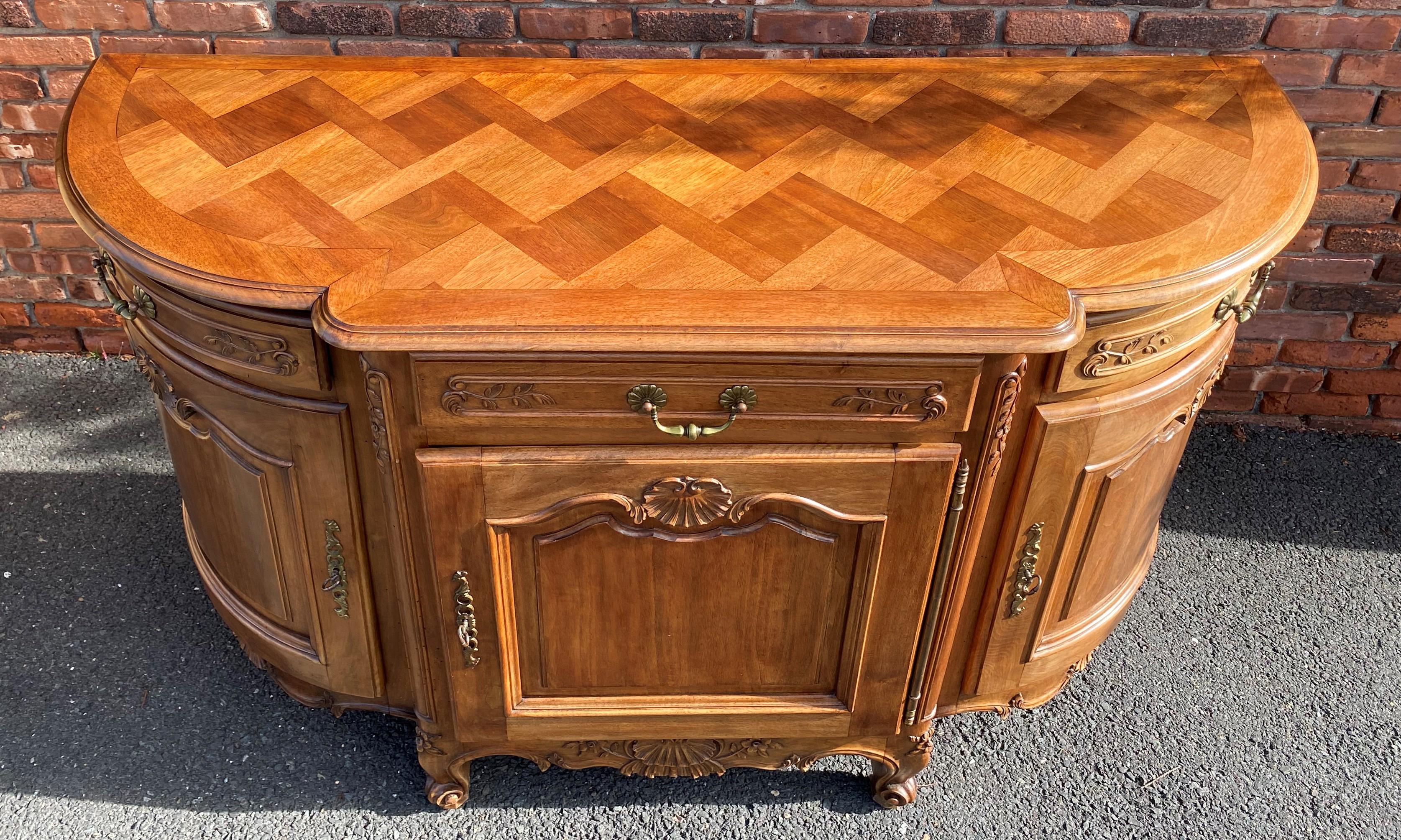 Carved French Oak Buffet For Sale 4