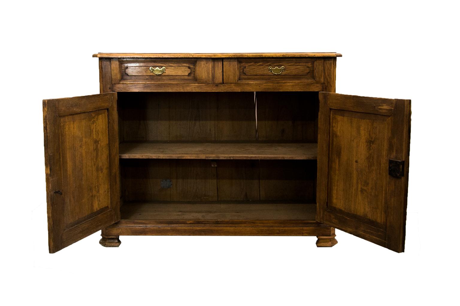 20th Century Carved French Pine Buffet For Sale