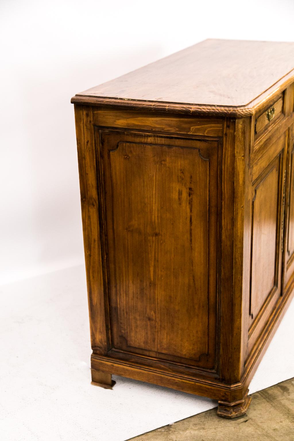 Carved French Pine Buffet For Sale 1