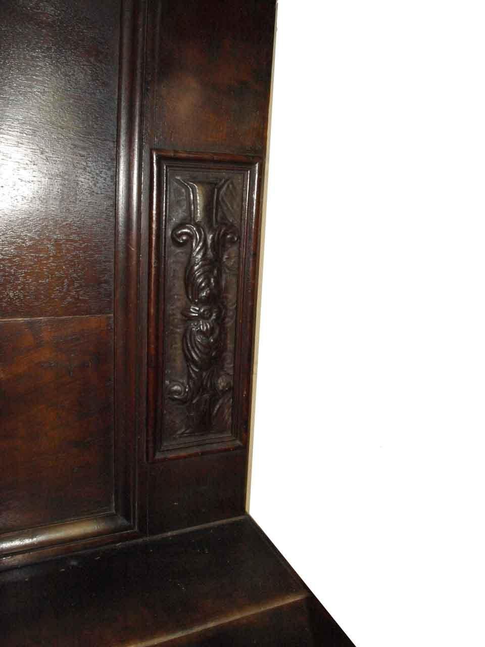 Carved French Walnut Punched Tin Cabinet 12