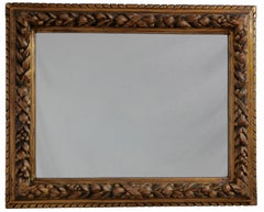 Carved Fruit and Gilt Framed Mirror, Italian, 19th Century