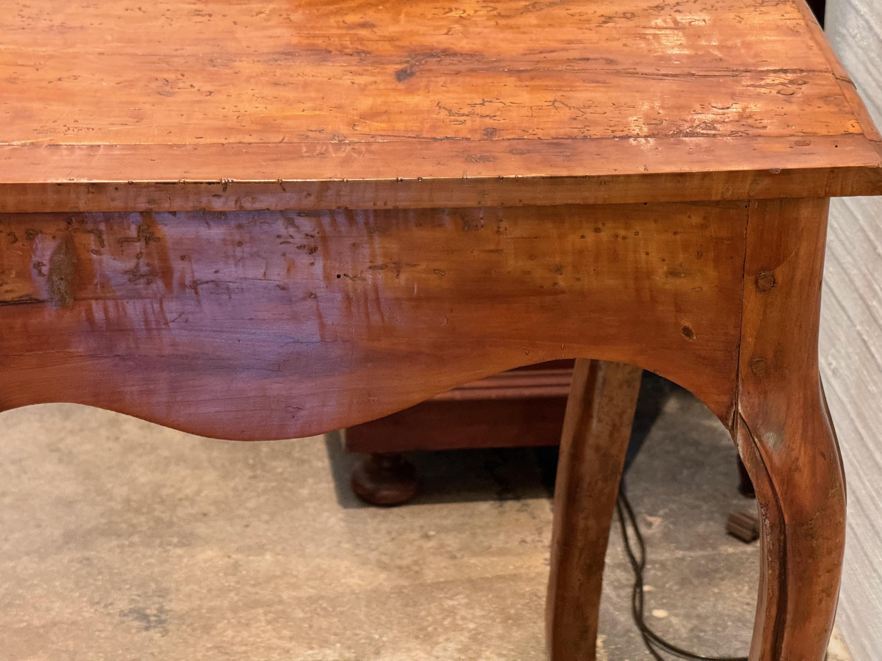 Carved Fruitwood 18th Century Table For Sale 9
