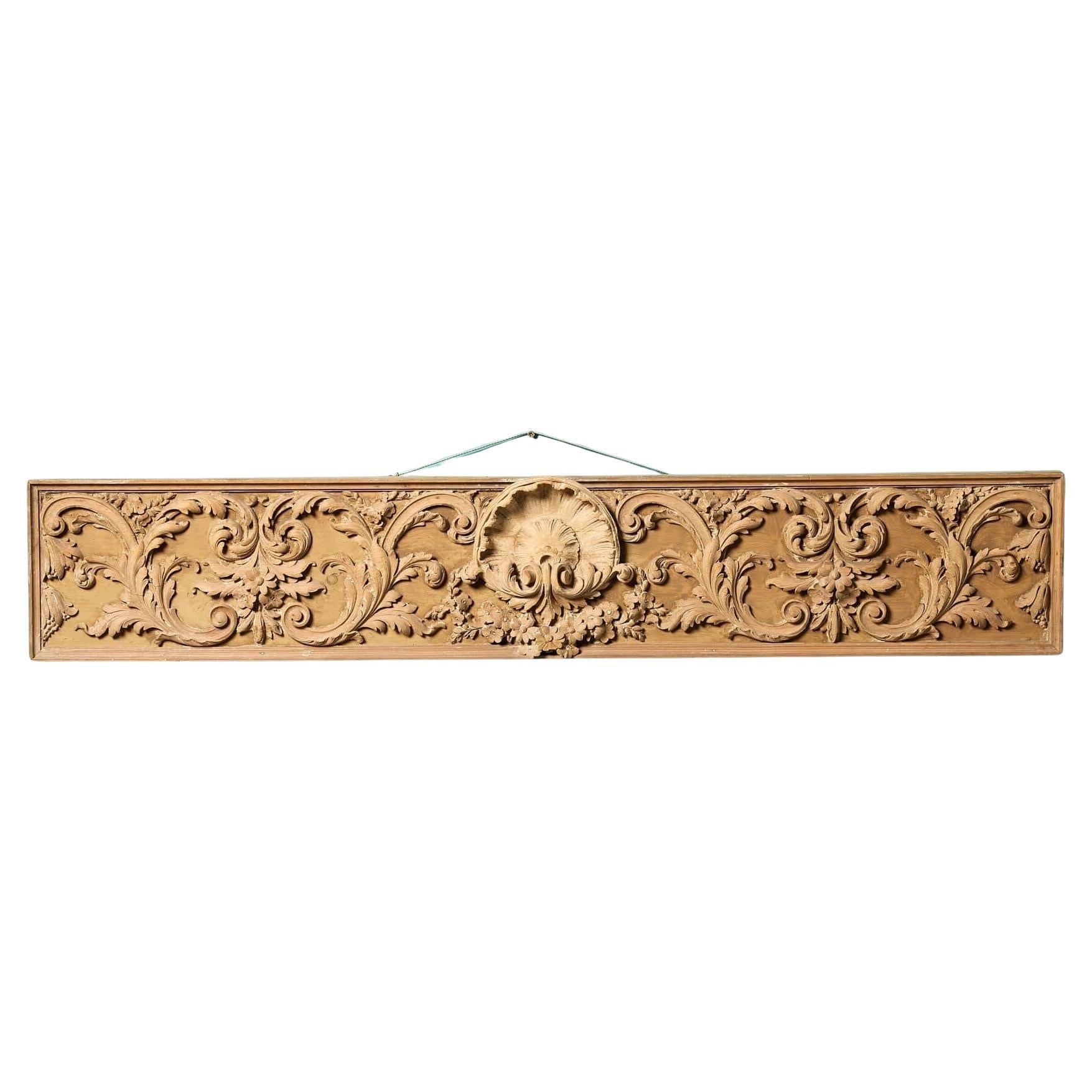 Carved Georgian Architectural Frieze Panel