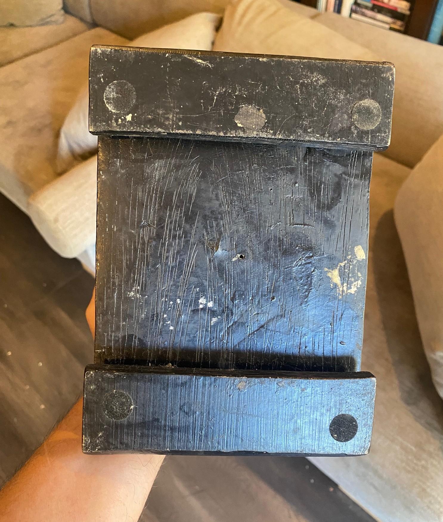 Estatua Escultura Buda Asiático Japonés Amida Nyorai Tallado Madera Dorada Sentado en venta 14