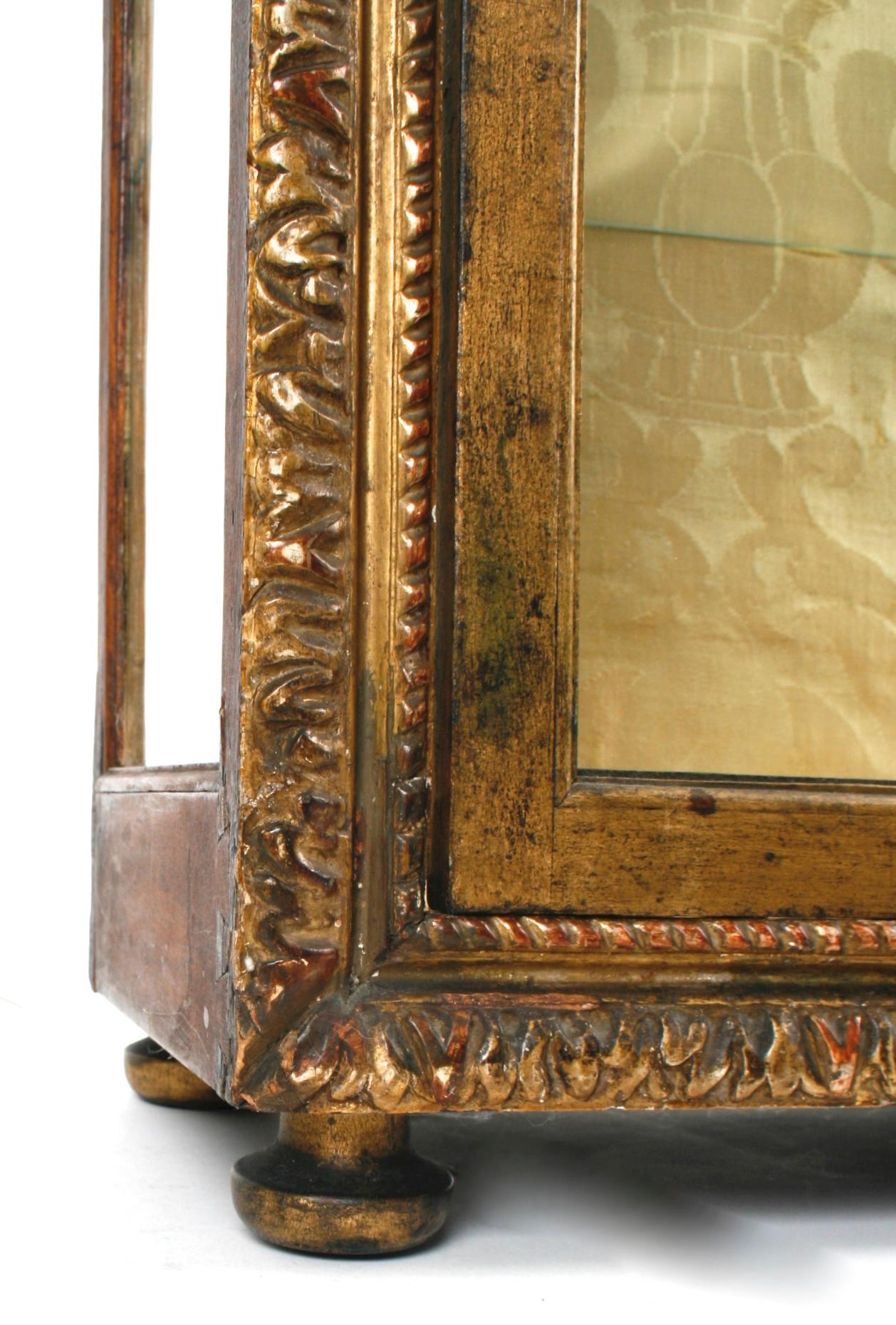 Wood Carved Giltwood Vitrine, Late 18th Century