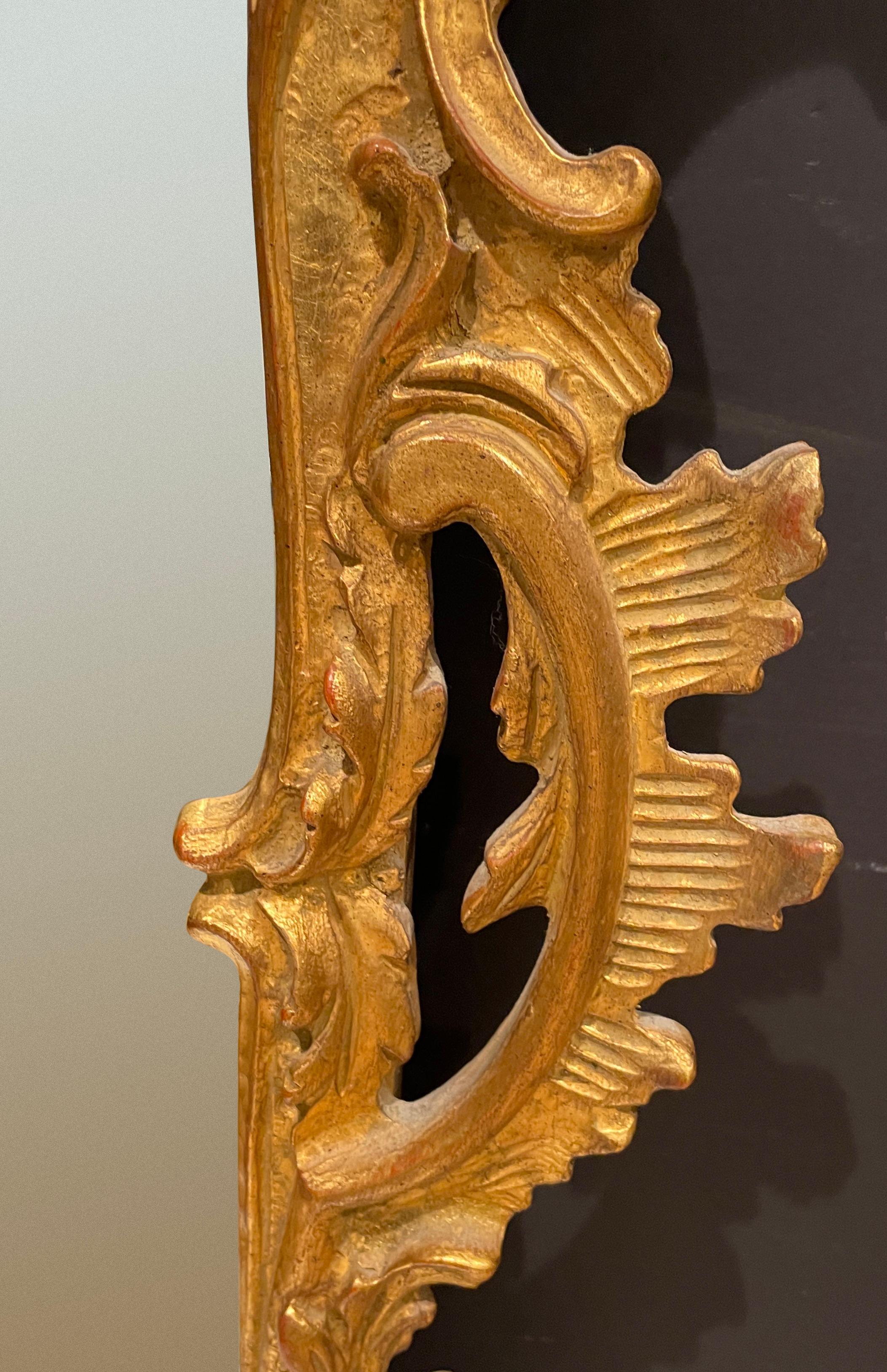 Miroir Chippendale Chinoiserie en bois doré sculpté en vente 1