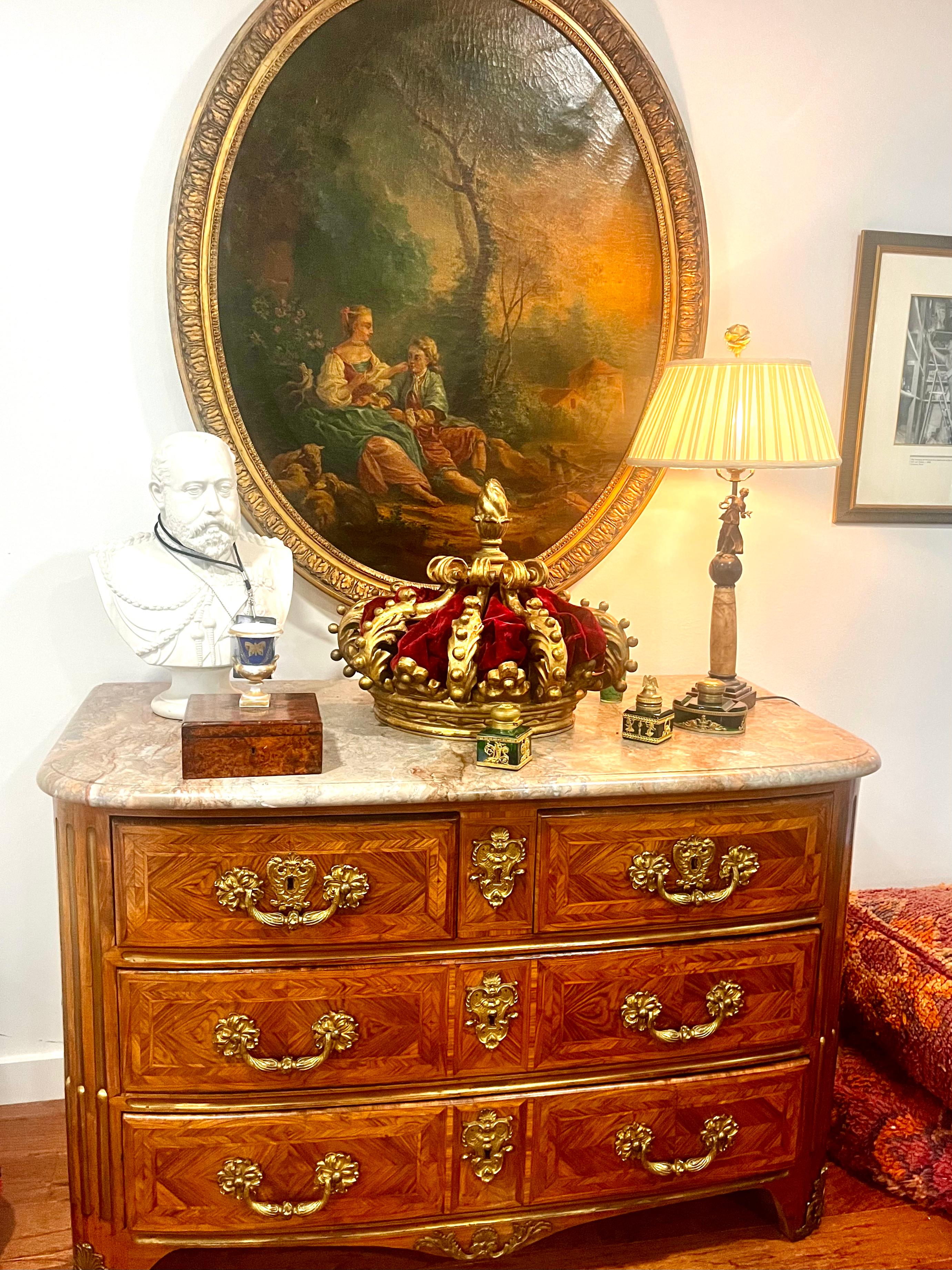 French Carved Giltwood Corona or Baldachin For Sale