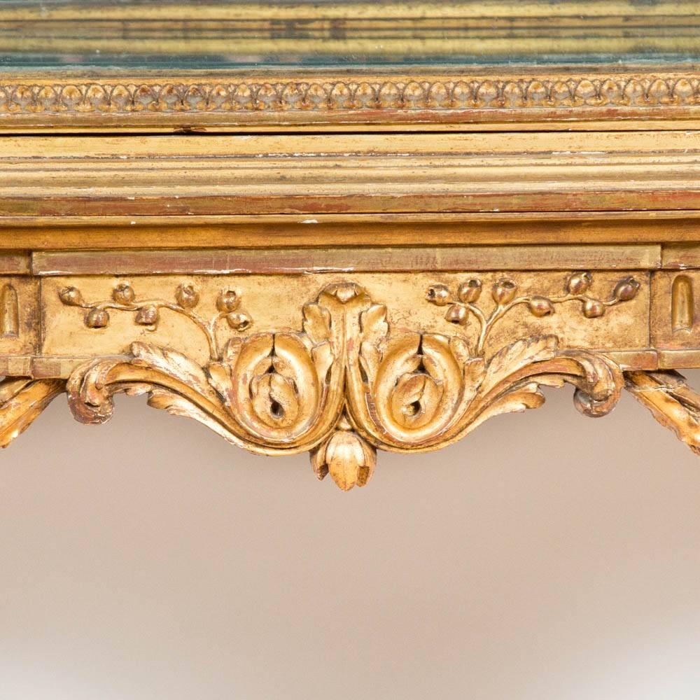 European Carved Giltwood Display Cabinet For Sale