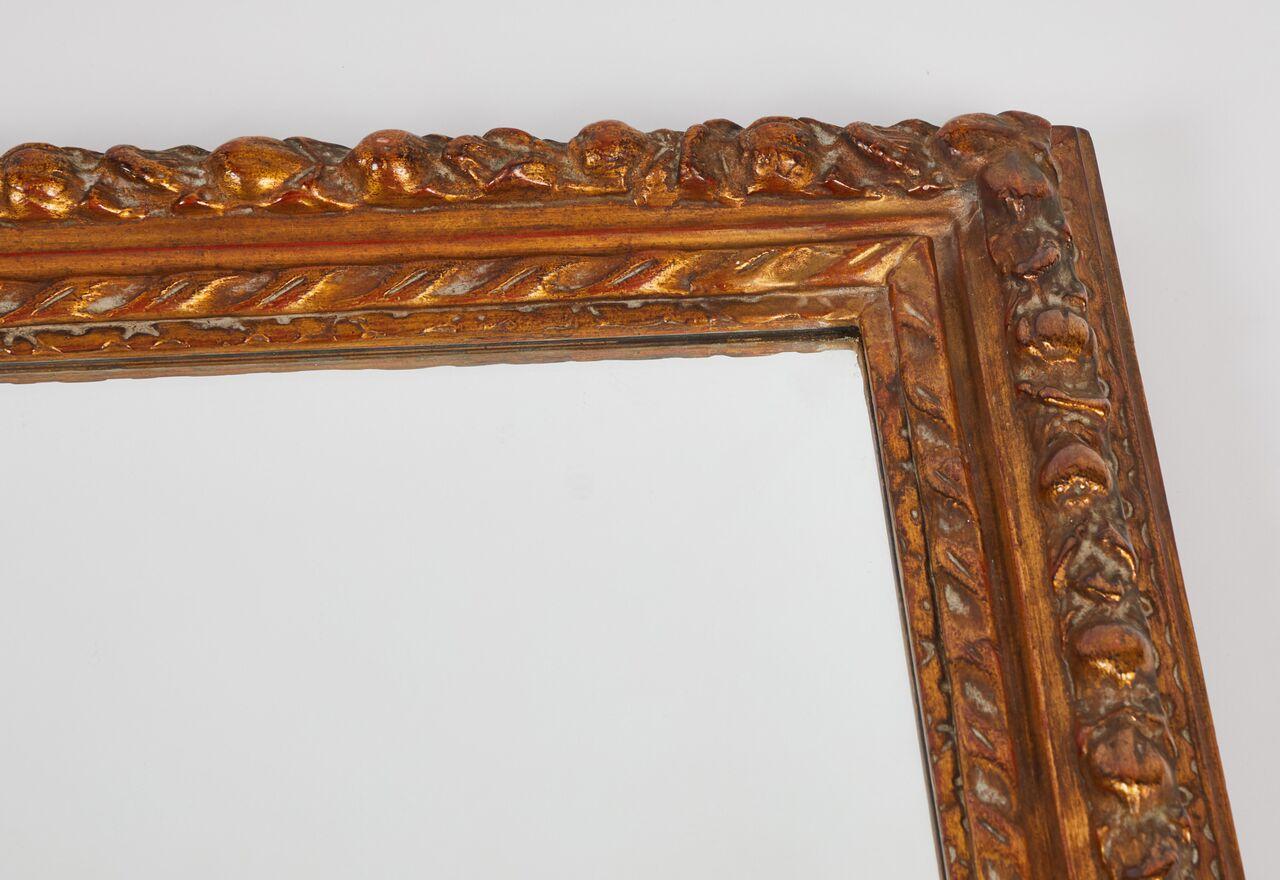 20th Century Carved Giltwood Framed Mirror For Sale