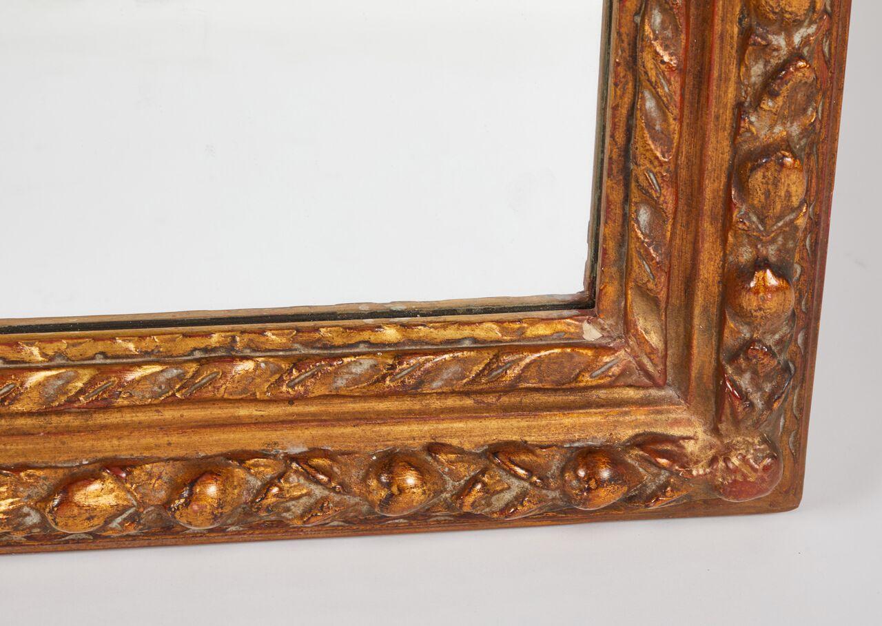 Carved Giltwood Framed Mirror For Sale 2