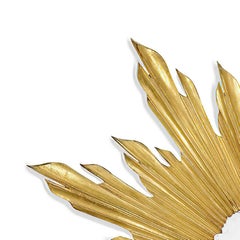 Carved Giltwood Sunburst Mirror