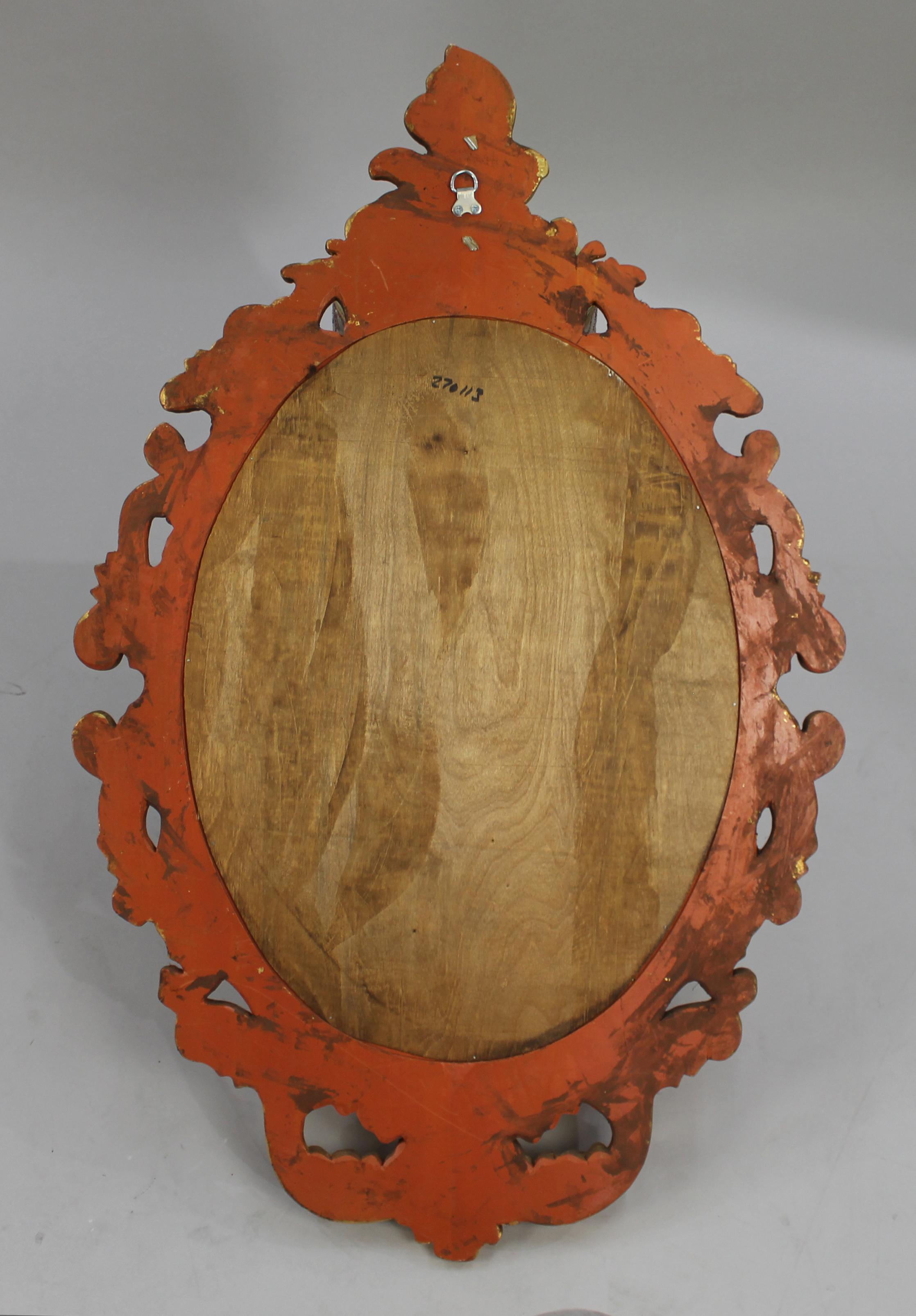 European Carved Giltwood Wall Mirror For Sale