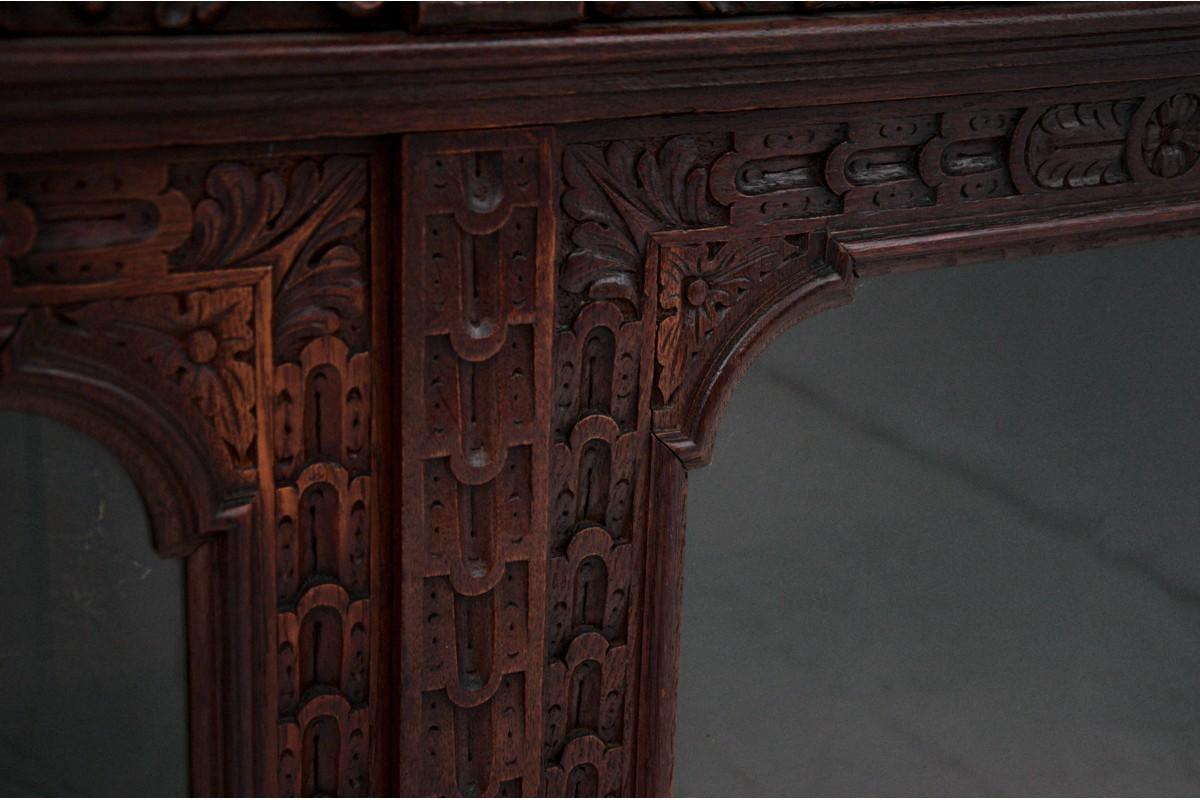 Louis XV Carved Glass Cabinet, France, circa 1880