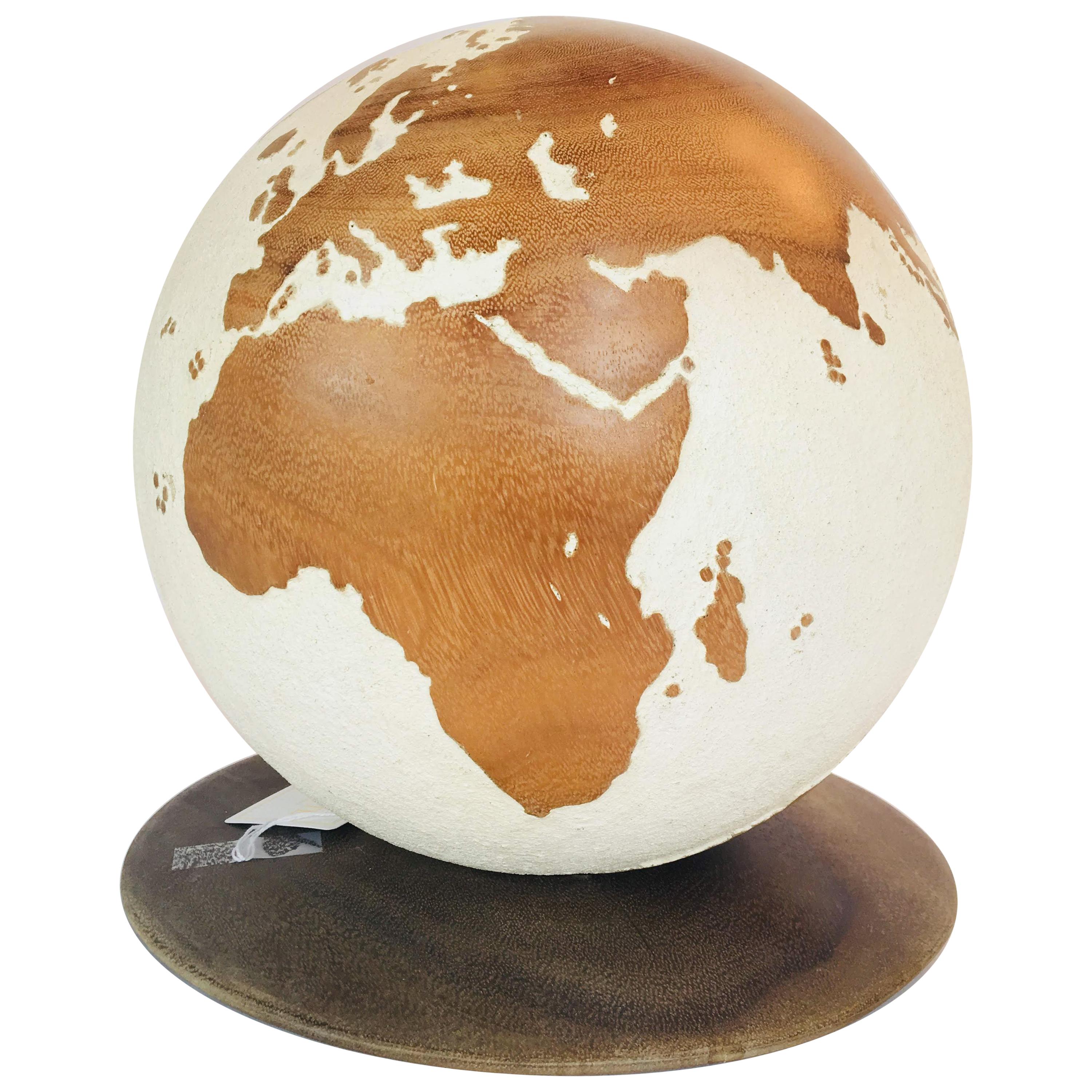 Carved Globe on Stand