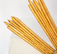 Carved Gold and Silvergilt Sunburst Mirror