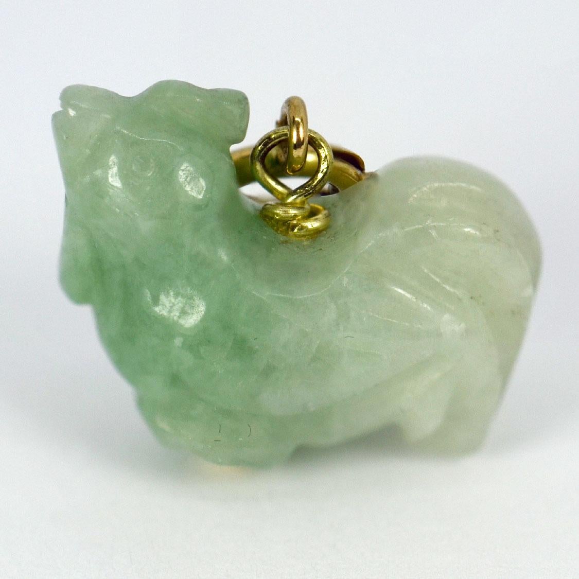 jade rooster pendant