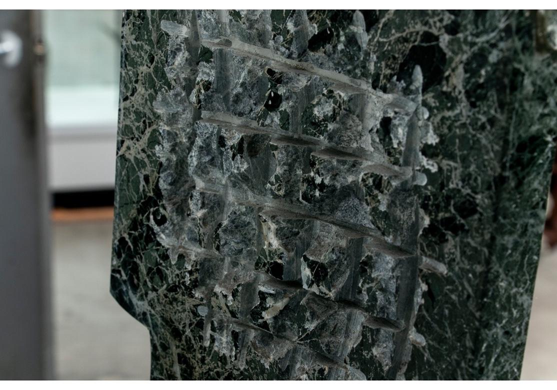 Carved Green Marble Abstract Sculpture After Isamu Noguchi 6