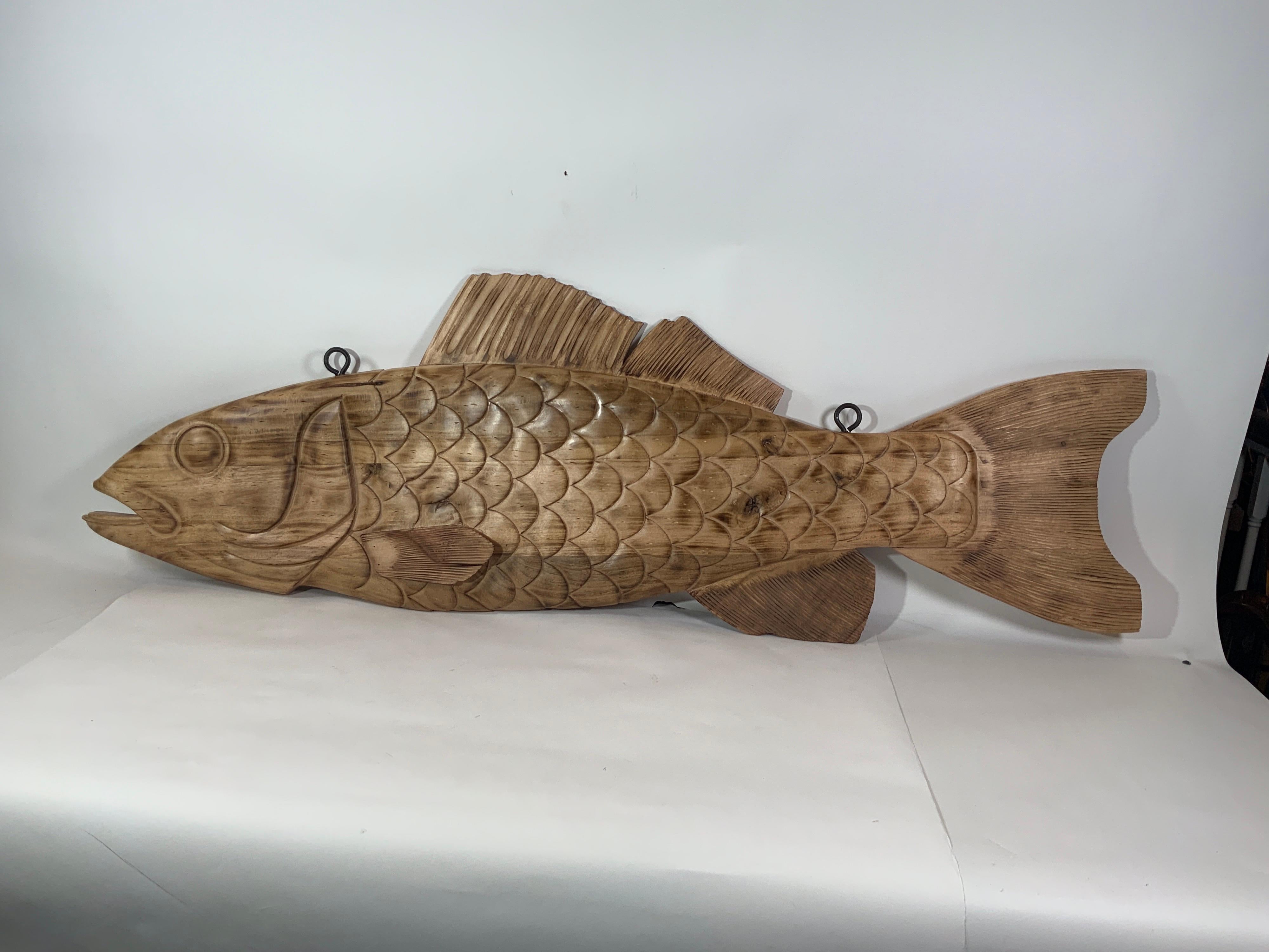 Wood Carved Haddock Trade Sign For Sale