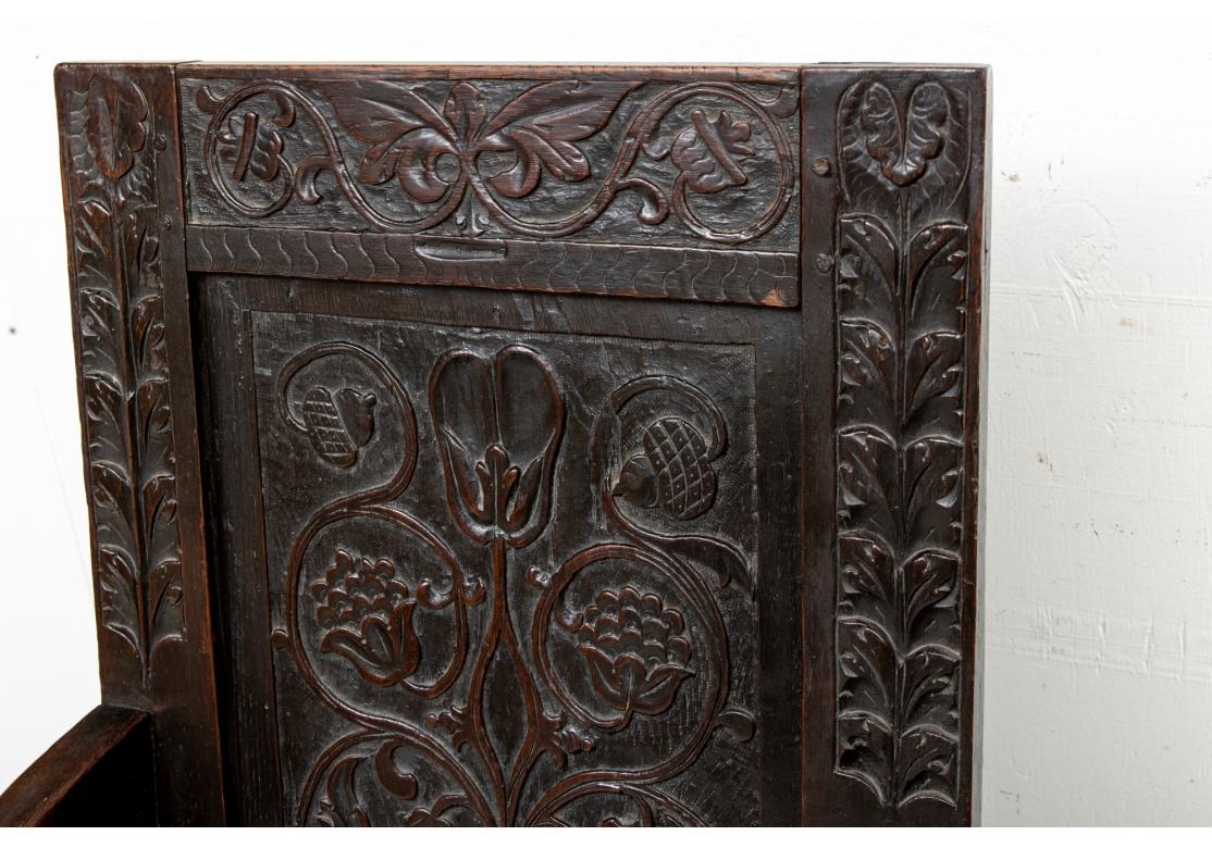 Carved Hall Chair, circa Late 17th/ Early 18th Century For Sale 14
