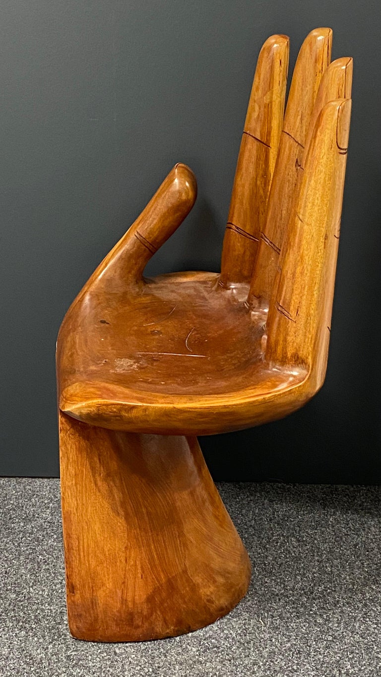 1960's Wooden Hand Chair at 1stDibs
