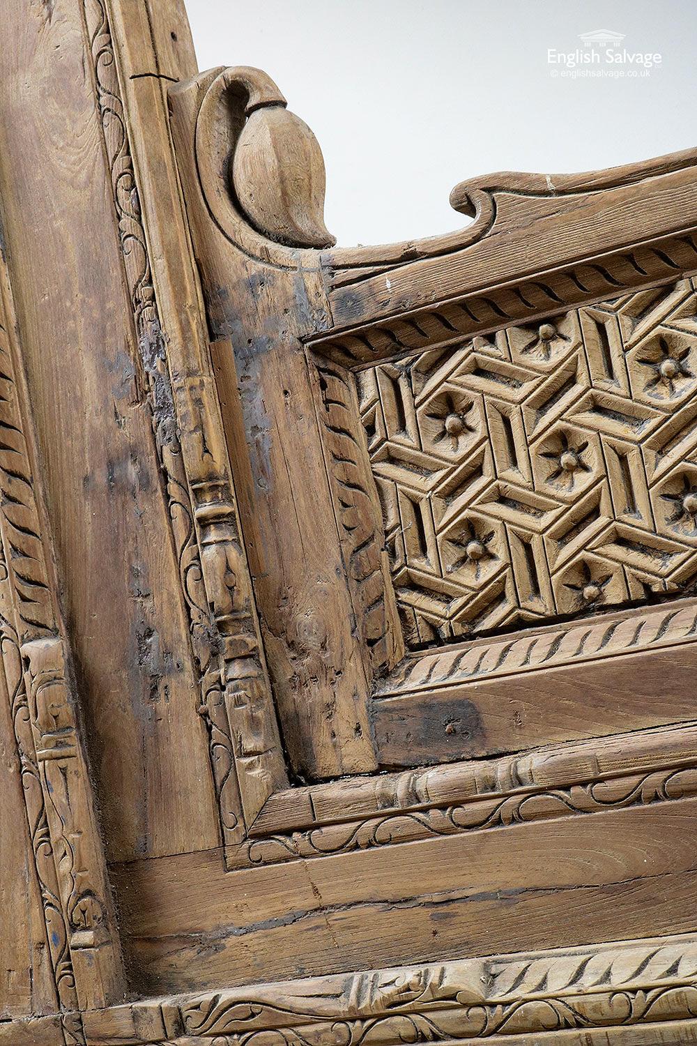 Carved Hardwood Frame / Panel from India, 20th Century In Good Condition For Sale In London, GB