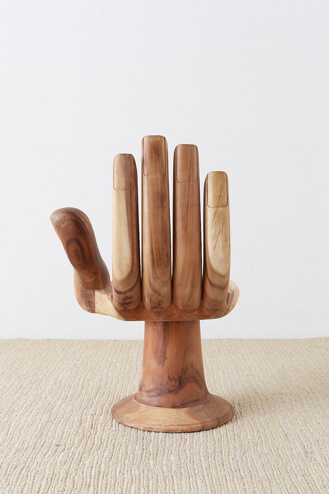 Carved Hardwood Hand Chair after Pedro Friedeburg 2