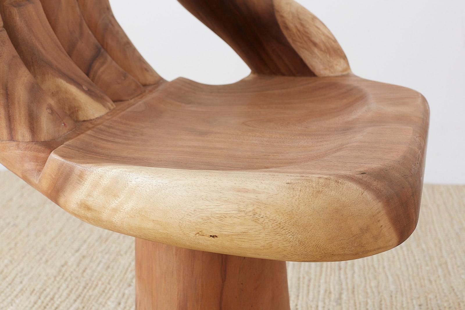 Carved Hardwood Hand Chair after Pedro Friedeburg 6