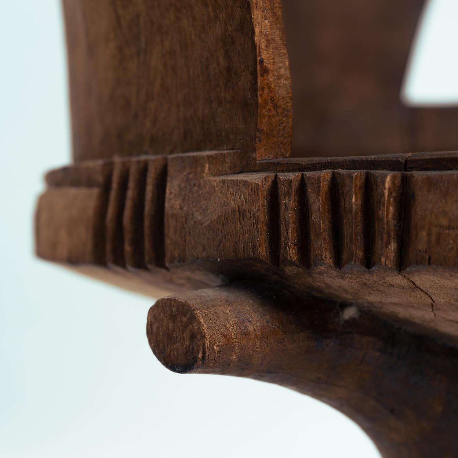 Carved High Back Chair, 20th Century Gurage People, Jimma, Ethiopia 3
