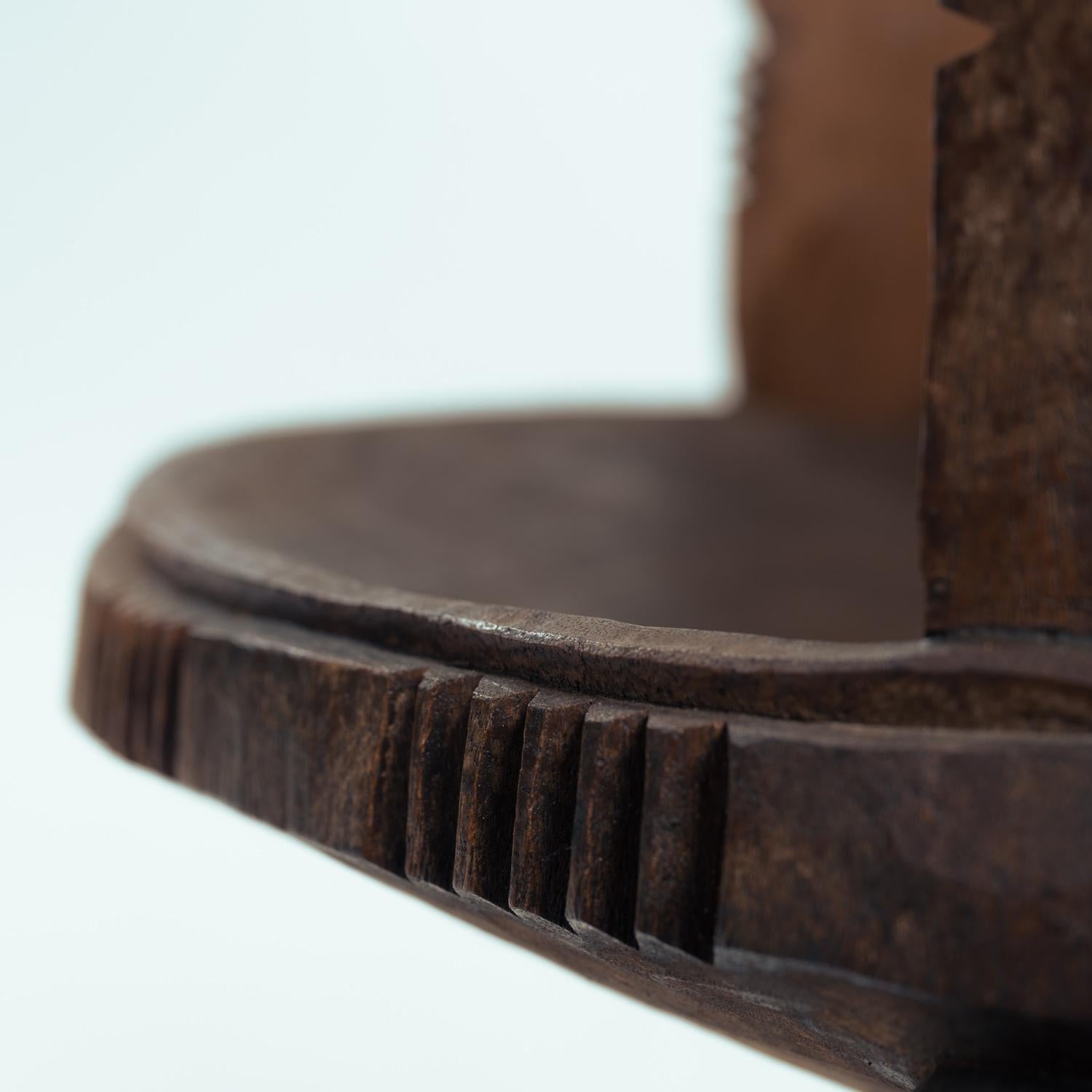 Carved High Back Chair, 20th Century Gurage People, Jimma, Ethiopia 8