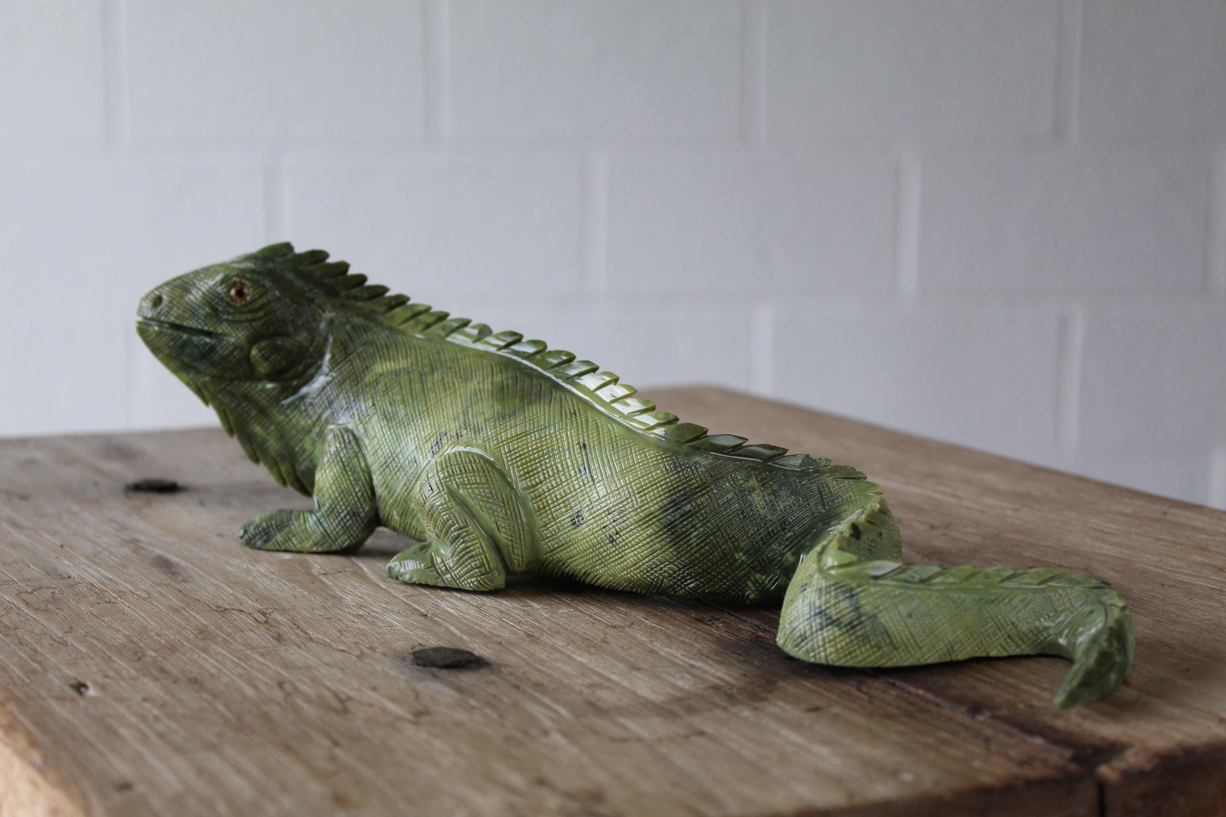 Soapstone Carved Iguana