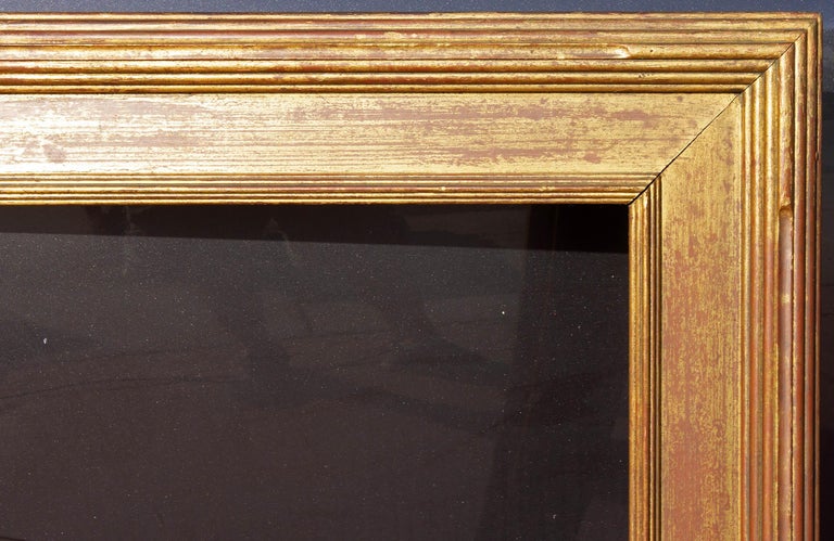 American `Carved Impressionist Giltwood Painting Frame by Newcomb Macklin For Sale