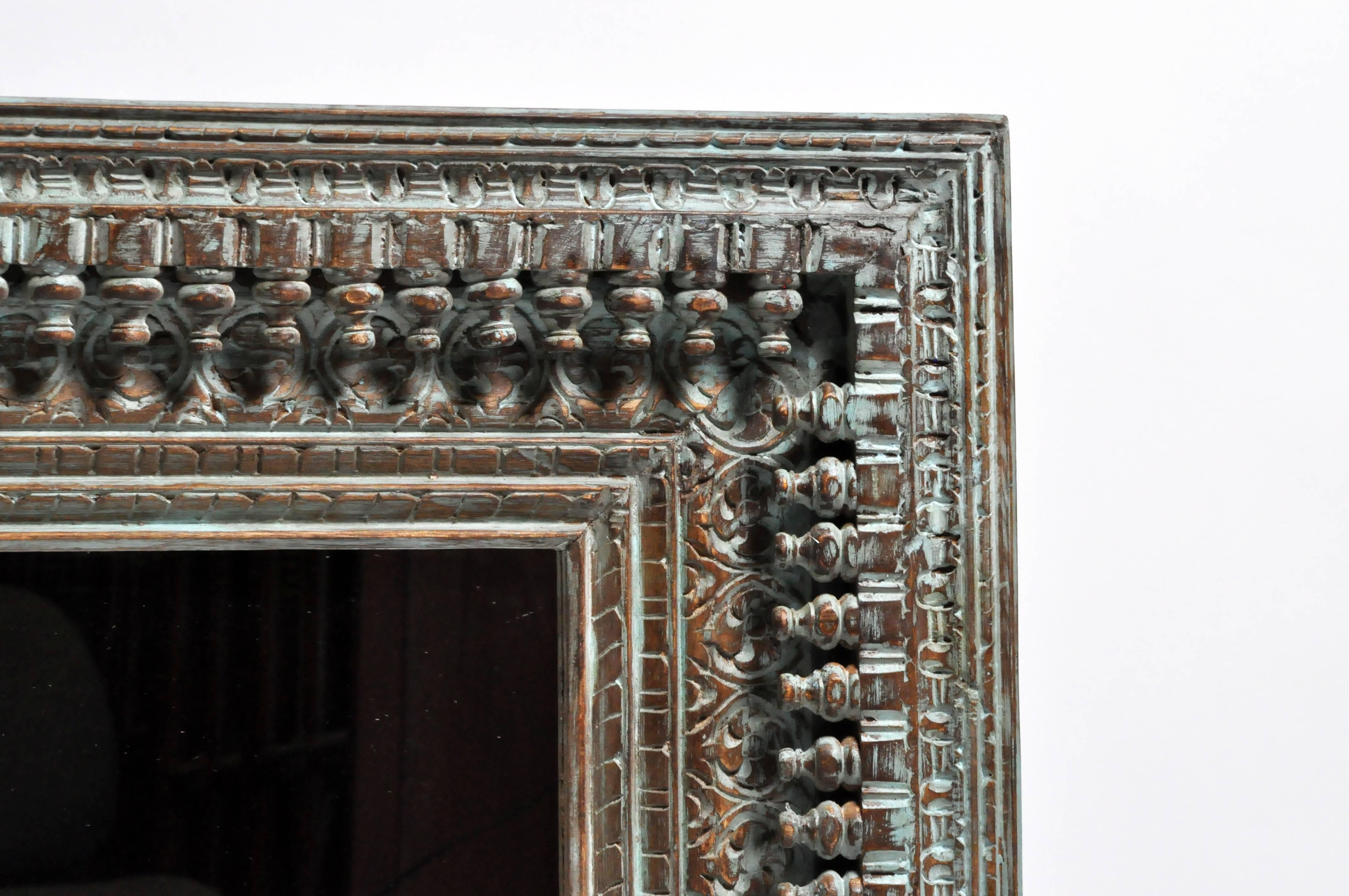 Carved Indian Mirror 4